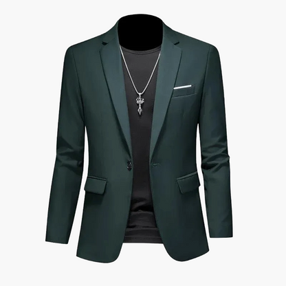 Men's Blazer Modern One-Button Slim Fit – Elegant Casual and Business Look