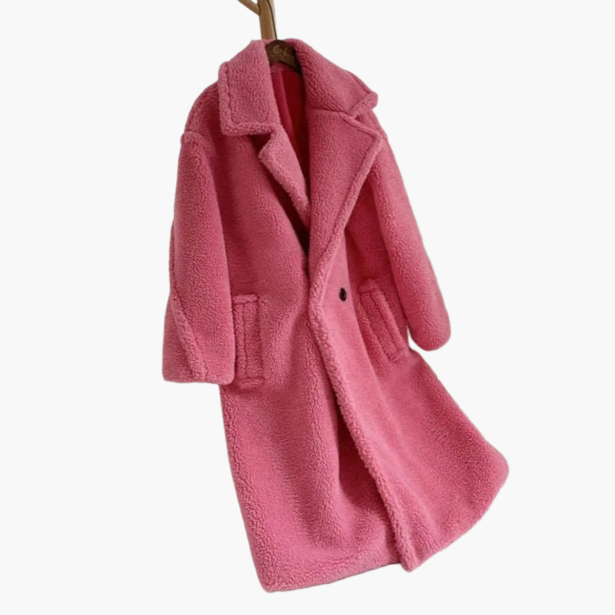 Damen Oversize Teddy Mantel – Modischer Winterstil für Alltag und Freizeit