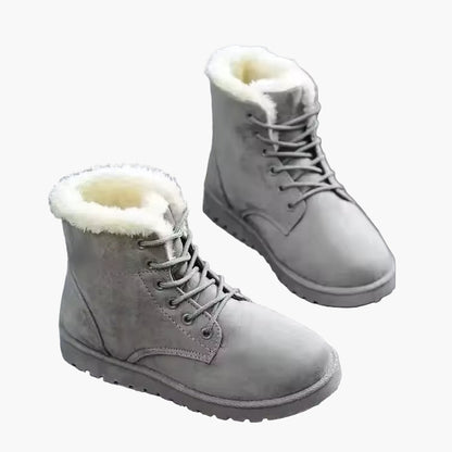 Damen Winter-Stiefeletten Kuschelig Warm mit Schnürung – Outdoor & Alltag