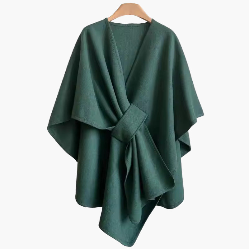 Women's poncho scarf with loop – elegant wrap for everyday & office