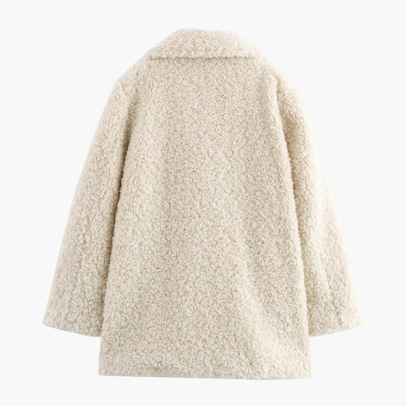 Women's Oversize Teddy Coat for Autumn and Winter – Stylish Casual Look
