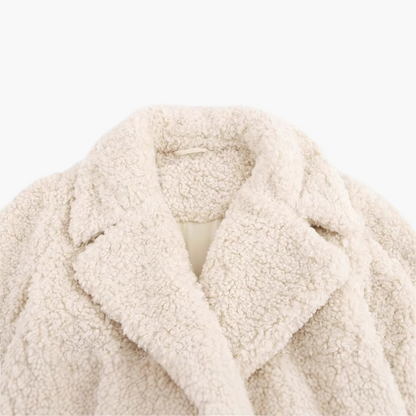 Women's Oversize Teddy Coat for Autumn and Winter – Stylish Casual Look