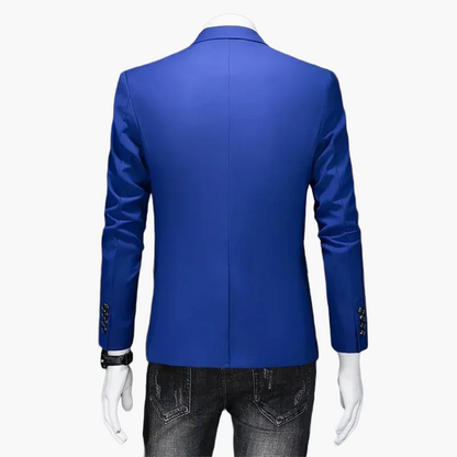 Men's Blazer Modern One-Button Slim Fit – Elegant Casual and Business Look