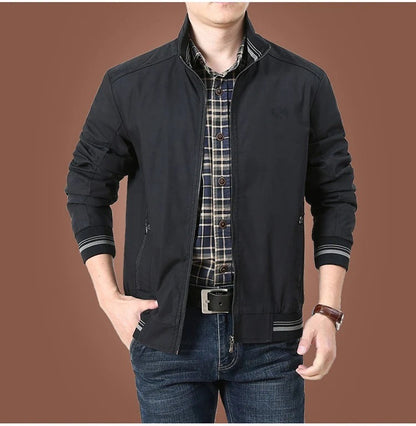 Men's bomber jacket slim fit transitional jacket modern streetwear spring summer