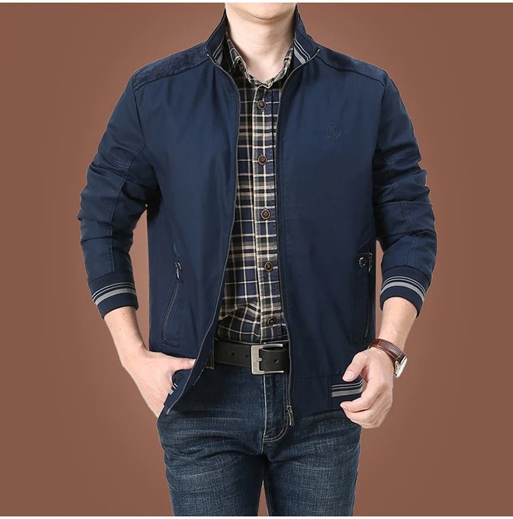 Men's bomber jacket slim fit transitional jacket modern streetwear spring summer