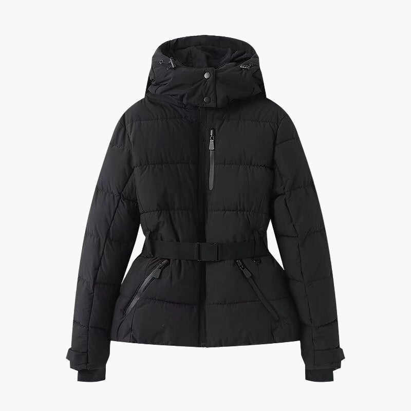 Damen Steppjacke mit Gürtel – Modische Winterjacke für Outdoor und Alltag
