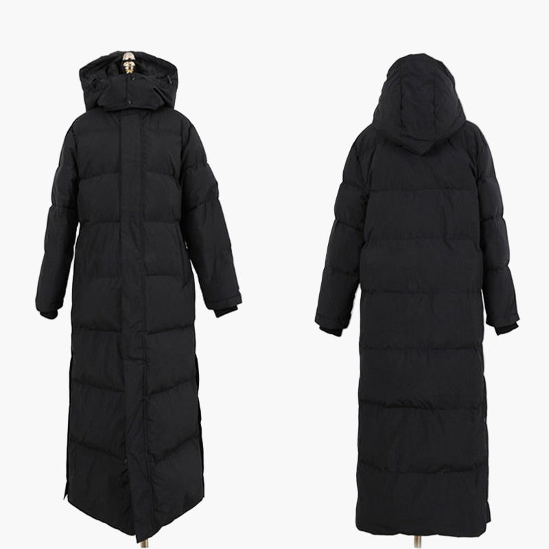 Women's Winter Quilted Coat Long – Fashionable Casual Parka for Cold Days