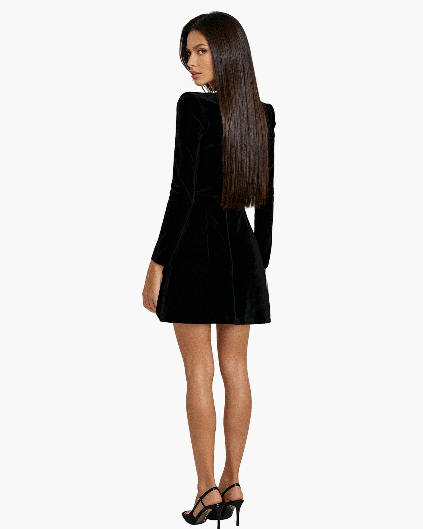 Damen Festliches Minikleid mit Kristallverzierung und elegantem Schnitt – Perfekt für besondere Anlässe