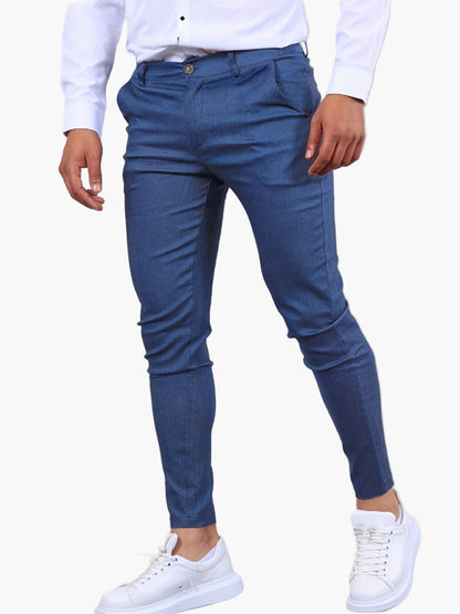 Men's Skinny-Fit Chino Pants – Fashionable and Versatile for Everyday and Office