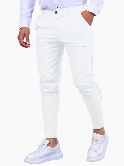 Men's Skinny-Fit Chino Pants – Fashionable and Versatile for Everyday and Office