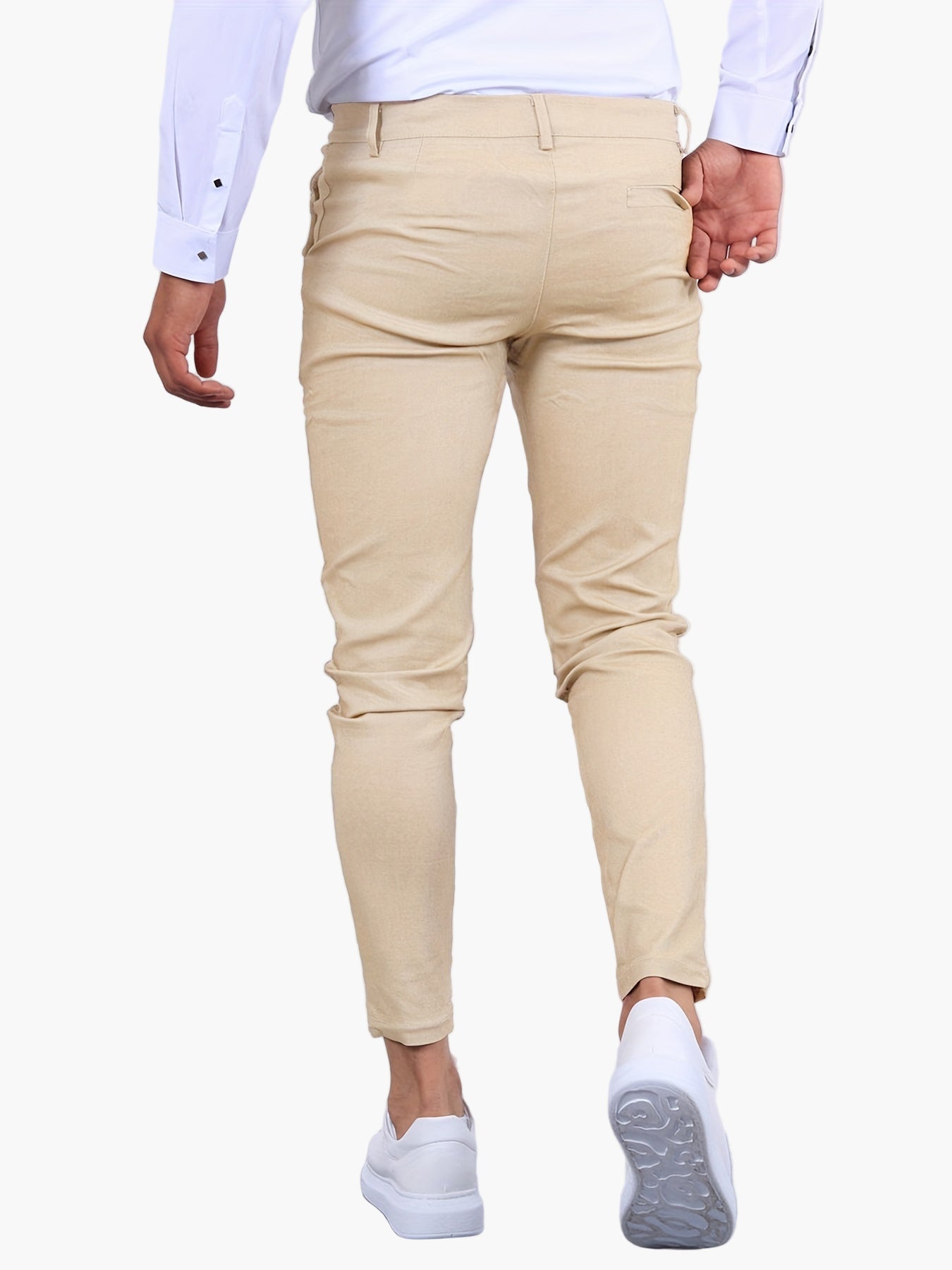 Men's Skinny-Fit Chino Pants – Fashionable and Versatile for Everyday and Office