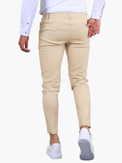Men's Skinny-Fit Chino Pants – Fashionable and Versatile for Everyday and Office