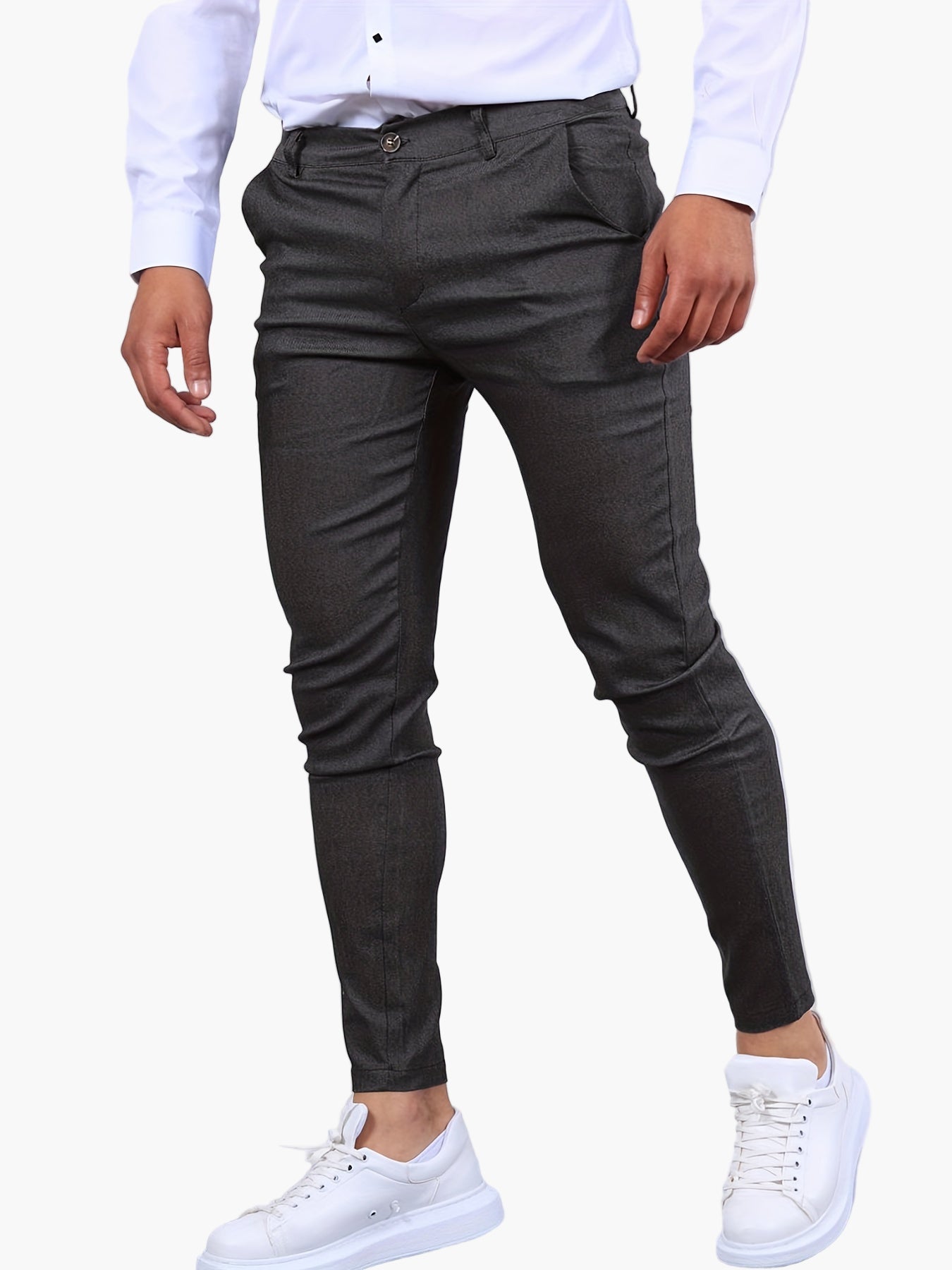 Men's Skinny-Fit Chino Pants – Fashionable and Versatile for Everyday and Office