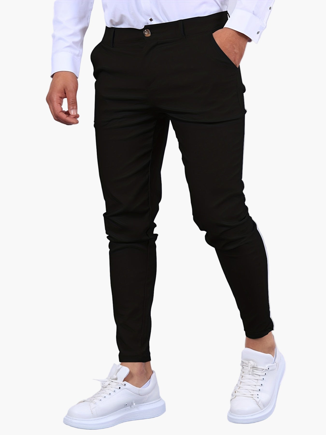 Men's Skinny-Fit Chino Pants – Fashionable and Versatile for Everyday and Office