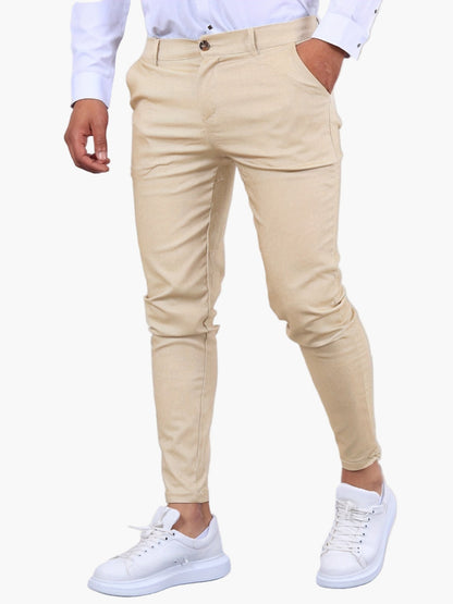 Men's Skinny-Fit Chino Pants – Fashionable and Versatile for Everyday and Office