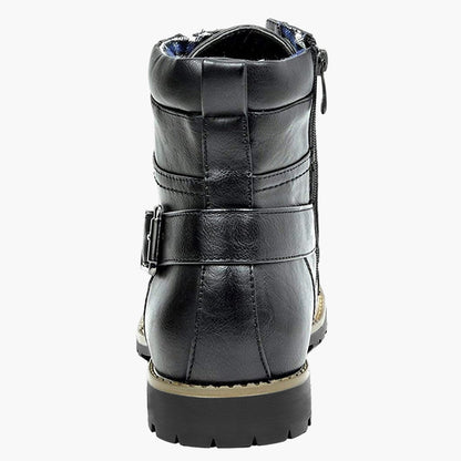 Men's Motorcycle Boots Urban Style – Fashionable Lace-up Boots for Everyday and Leisure