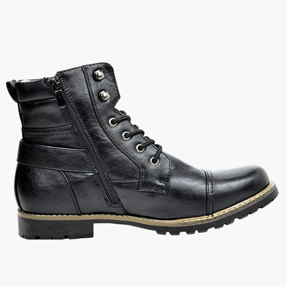 Men's Motorcycle Boots Urban Style – Fashionable Lace-up Boots for Everyday and Leisure