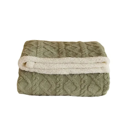 Ultra cozy blanket Sherpa winter blanket for women and men – fluffy sofa blanket for cozy evenings and bedrooms