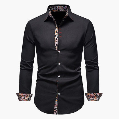 Men's Modern Long-Sleeve Shirt – Stylish Shirt for Business and Leisure