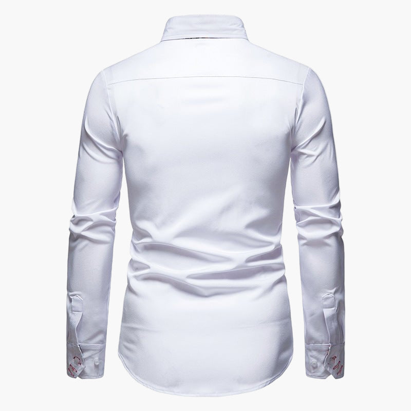 Men's Modern Long-Sleeve Shirt – Stylish Shirt for Business and Leisure