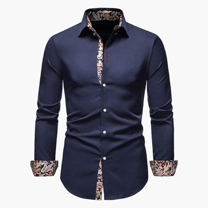 Men's Modern Long-Sleeve Shirt – Stylish Shirt for Business and Leisure