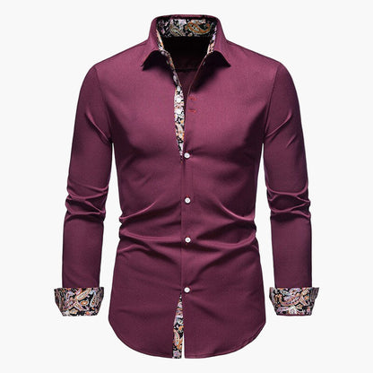 Men's Modern Long-Sleeve Shirt – Stylish Shirt for Business and Leisure