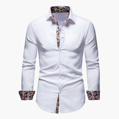 Men's Modern Long-Sleeve Shirt – Stylish Shirt for Business and Leisure