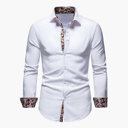 Men's Modern Long-Sleeve Shirt – Stylish Shirt for Business and Leisure