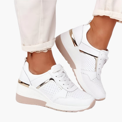 Damen Orthopädische Sneaker mit Keilabsatz – Bequeme Freizeitschuhe für Alltag und Spaziergänge