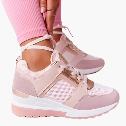 Damen Orthopädische Sneaker mit Keilabsatz – Bequeme Freizeitschuhe für Alltag und Spaziergänge