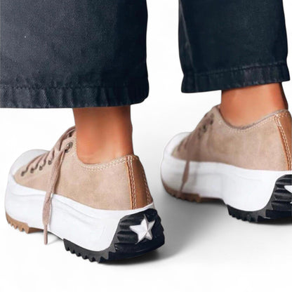 Damen Plateau Sneaker – Modische Freizeitschuhe mit orthopädischem Komfort für Alltag und Spaziergänge