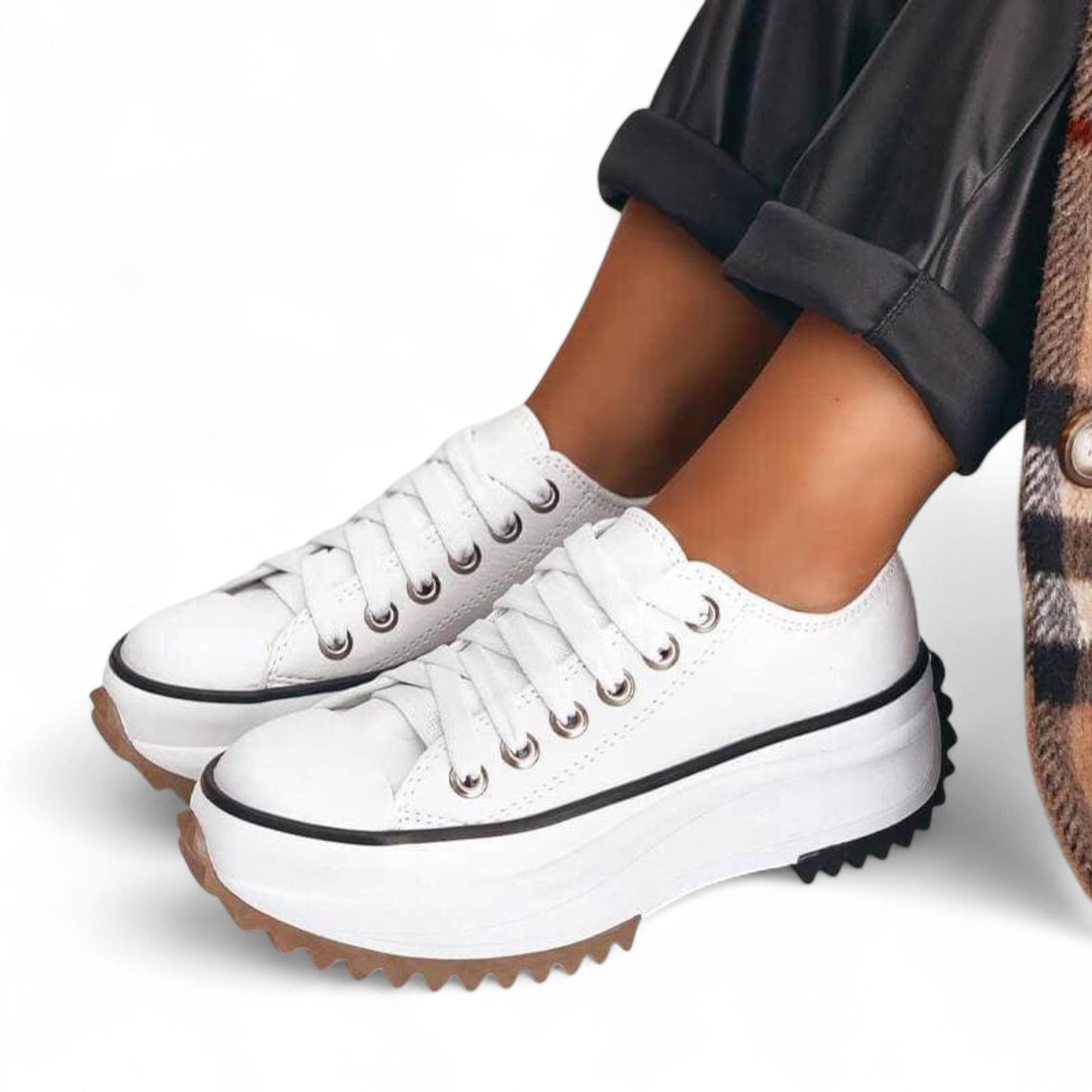 Damen Plateau Sneaker – Modische Freizeitschuhe mit orthopädischem Komfort für Alltag und Spaziergänge