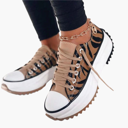 Damen Plateau Sneaker – Modische Freizeitschuhe mit orthopädischem Komfort für Alltag und Spaziergänge