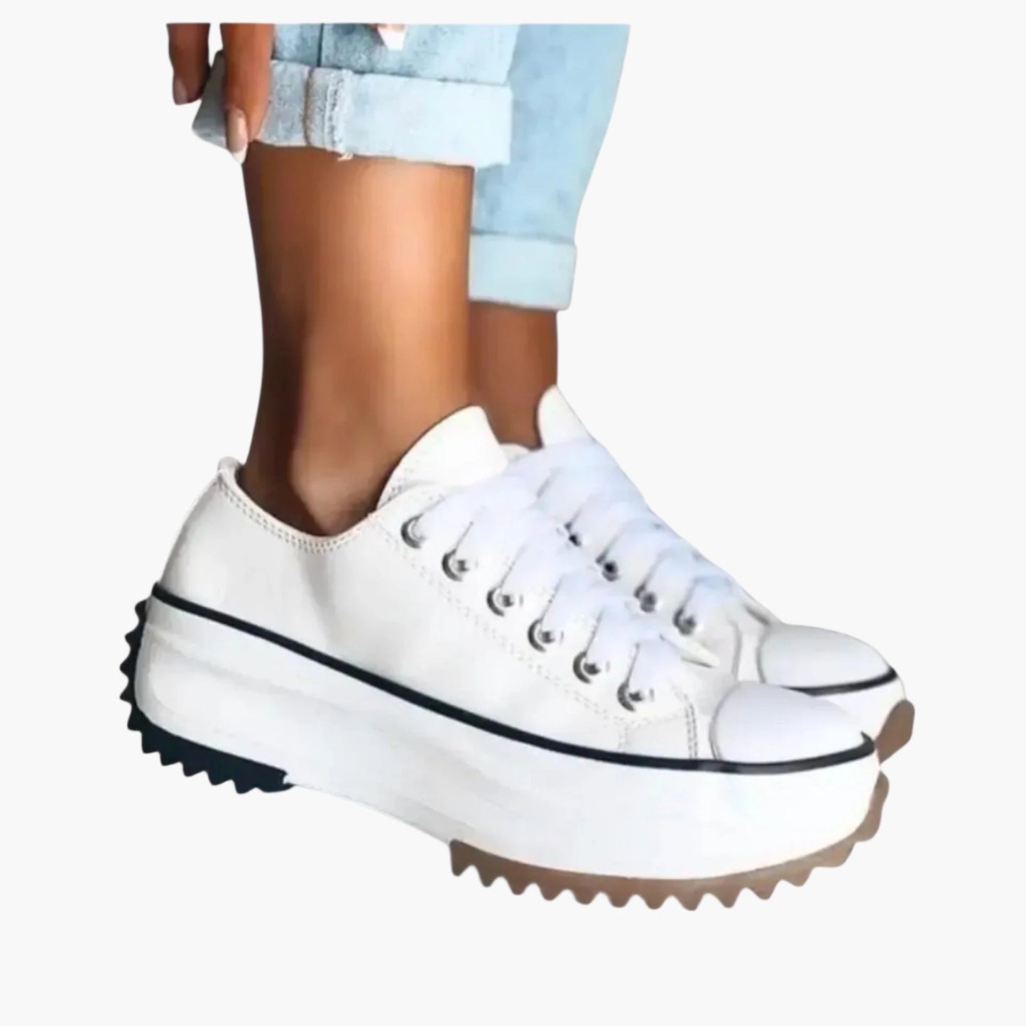 Damen Plateau Sneaker – Modische Freizeitschuhe mit orthopädischem Komfort für Alltag und Spaziergänge