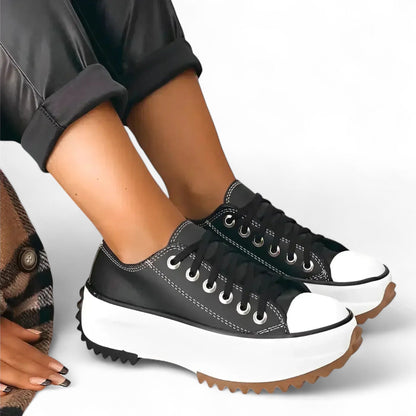 Damen Plateau Sneaker – Modische Freizeitschuhe mit orthopädischem Komfort für Alltag und Spaziergänge