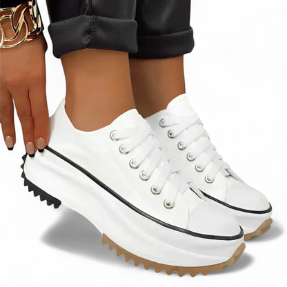 Damen Plateau Sneaker – Modische Freizeitschuhe mit orthopädischem Komfort für Alltag und Spaziergänge