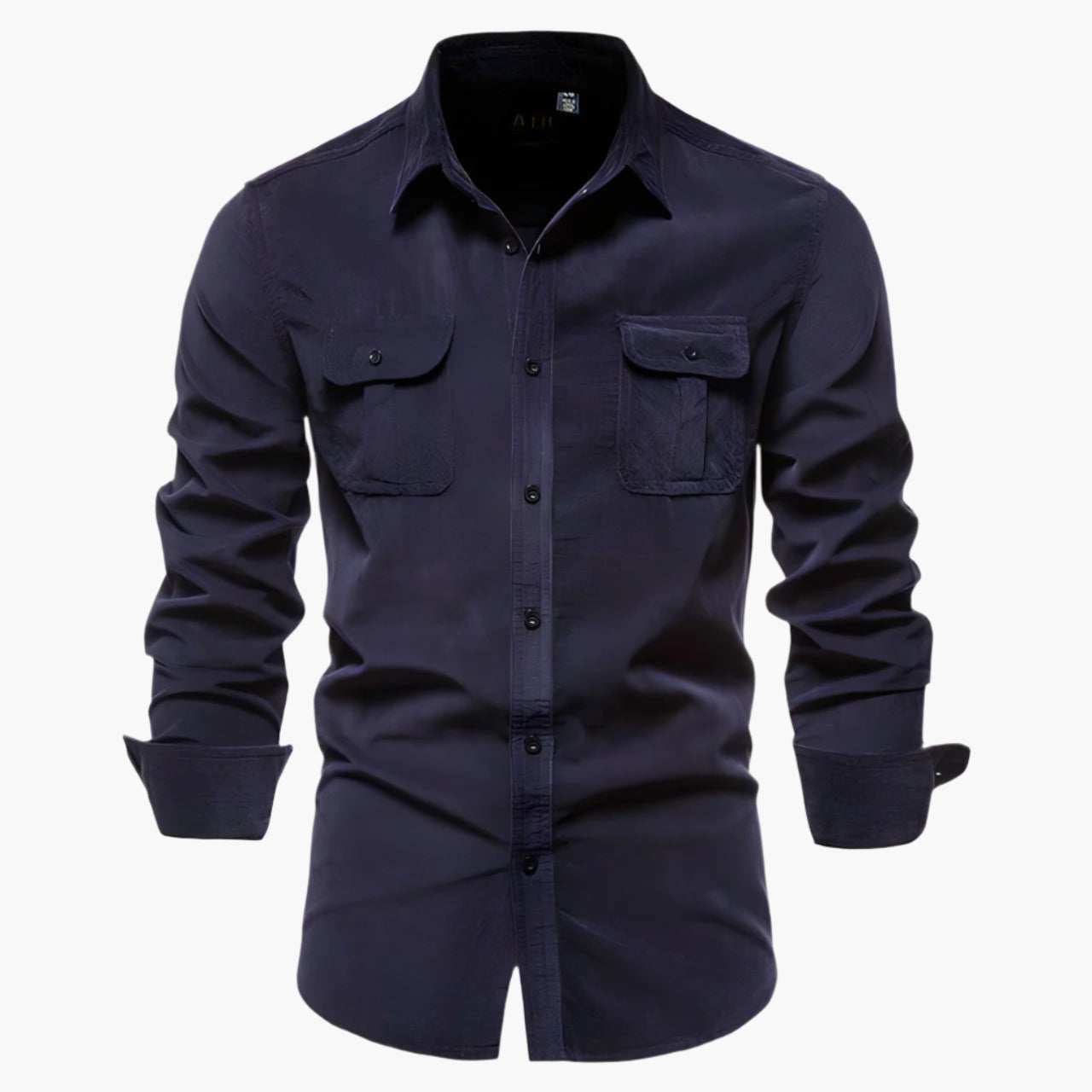 Herren Freizeithemd Slim Fit – Modernes Langarmhemd mit Brusttaschen, Business & Alltag