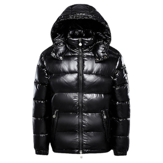 Men's Winter Quilted Jacket with Hood – Fashionable Outdoor Puffer Jacket for Cold Days