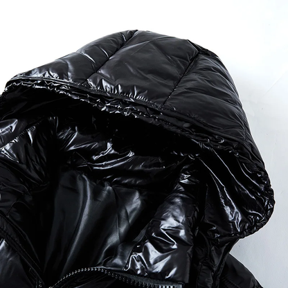 Men's Winter Quilted Jacket with Hood – Fashionable Outdoor Puffer Jacket for Cold Days