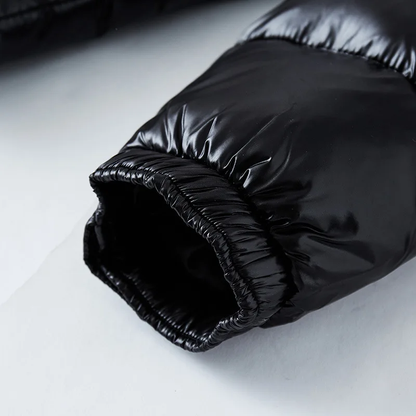 Men's Winter Quilted Jacket with Hood – Fashionable Outdoor Puffer Jacket for Cold Days