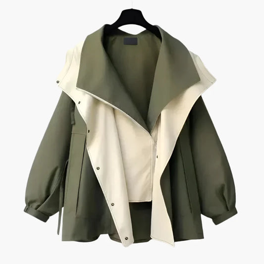 Damen Übergangsjacke mit Oversize-Schnitt – Modische Freizeitjacke für Alltag und Outdoor