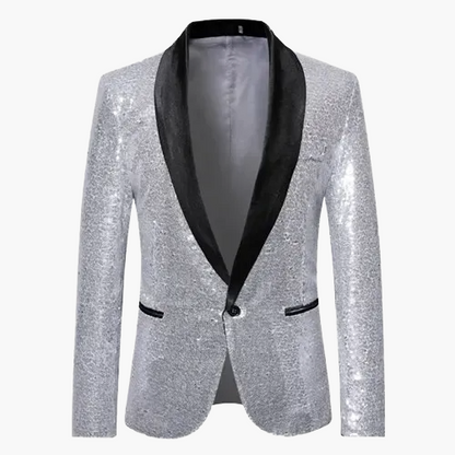Herren Glitzer Sakko für festliche Anlässe – Eleganter Party-Blazer mit Pailletten