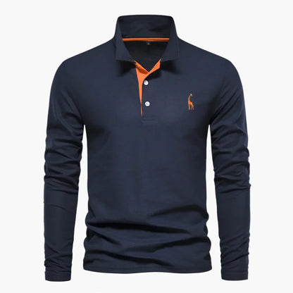 Men's Long Sleeve Polo – Classic Polo Shirt for Leisure & Business