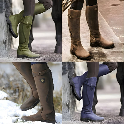 Damen Reitstiefel Wasserdicht Leicht Outdoor Reitmode – Stilvolle Allwetter-Stiefel für Freizeit und Abenteuer