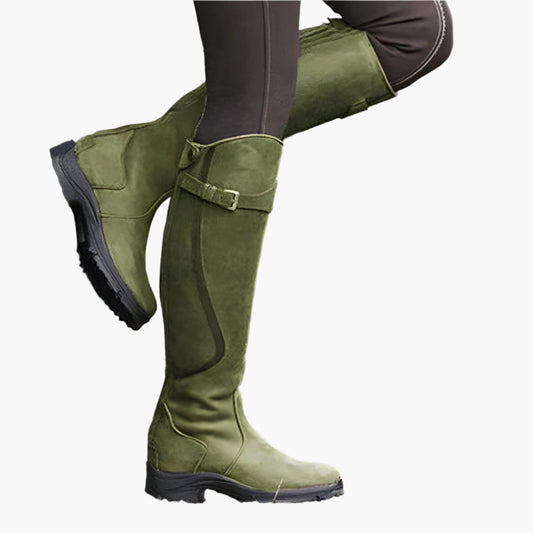 Damen Reitstiefel Wasserdicht Leicht Outdoor Reitmode – Stilvolle Allwetter-Stiefel für Freizeit und Abenteuer