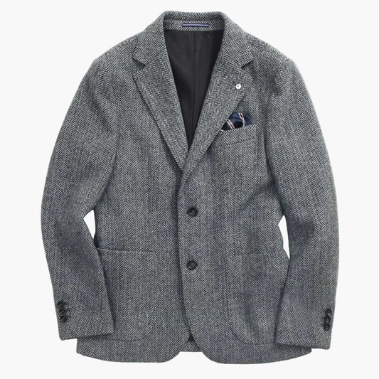 Herren Sakko im modernen Hahnentritt-Muster – Eleganter Freizeit- und Business-Blazer
