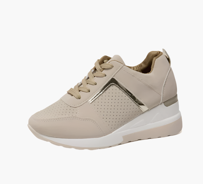 Damen Orthopädische Sneaker mit Keilabsatz – Bequeme Freizeitschuhe für Alltag und Spaziergänge