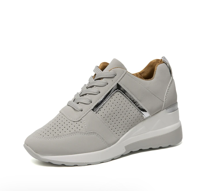 Damen Orthopädische Sneaker mit Keilabsatz – Bequeme Freizeitschuhe für Alltag und Spaziergänge
