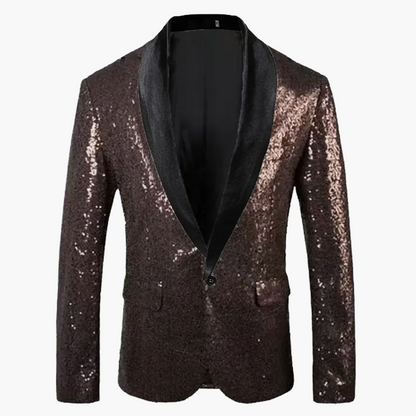 Herren Glitzer Sakko für festliche Anlässe – Eleganter Party-Blazer mit Pailletten