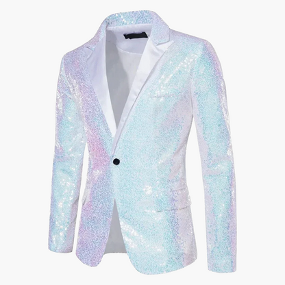 Herren Glitzer Sakko für festliche Anlässe – Eleganter Party-Blazer mit Pailletten